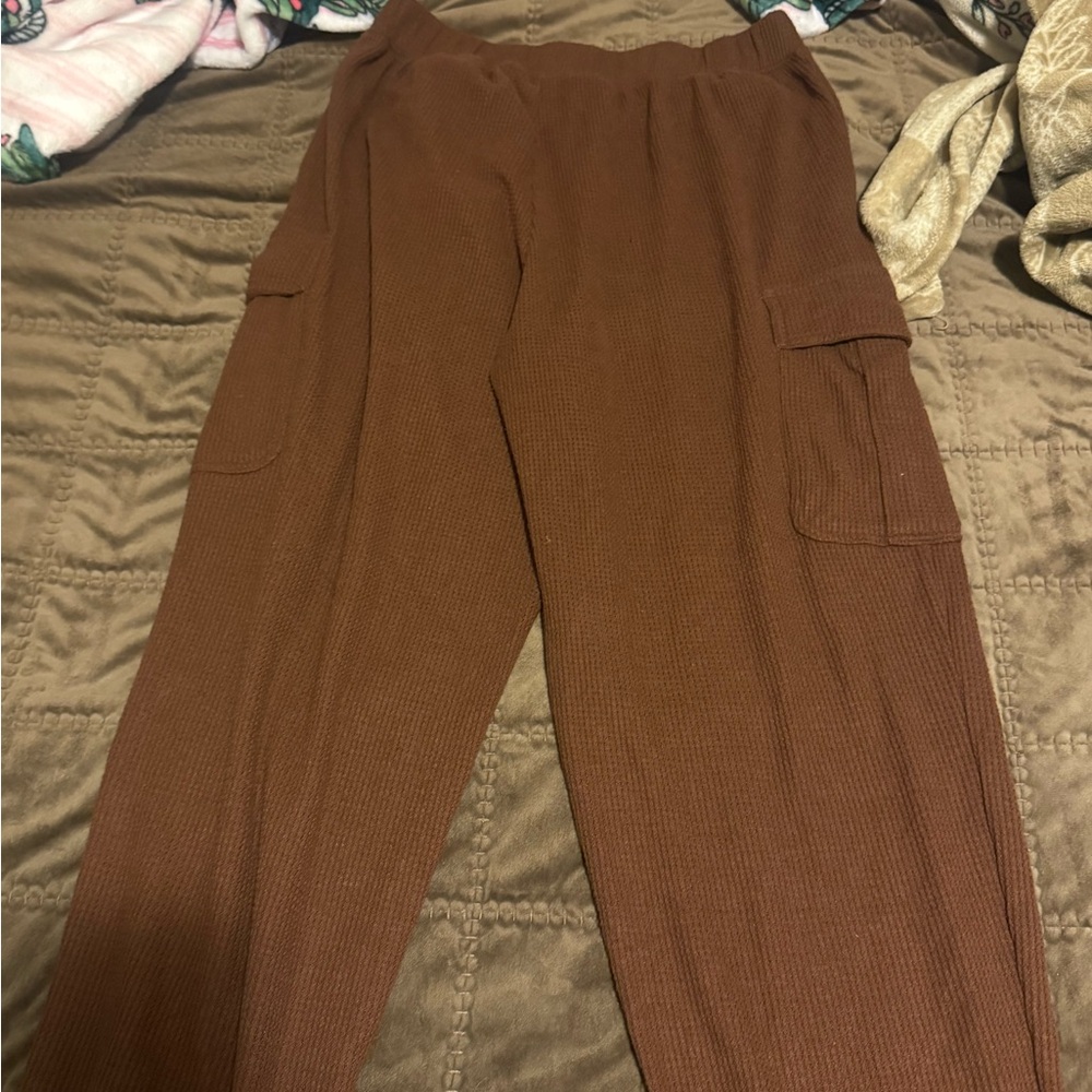 Aerie Chocolate Cargo Pants